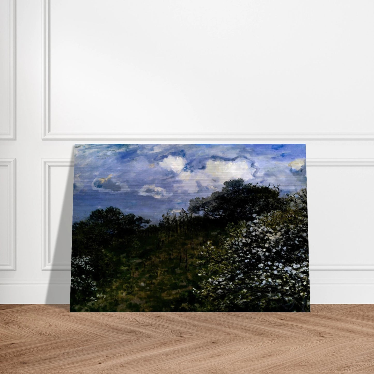 Spring - claude monet Brushed Aluminum Print - 70x100 cm / 28x40 inches | claude monet Aluminum Print | claude monet Prints