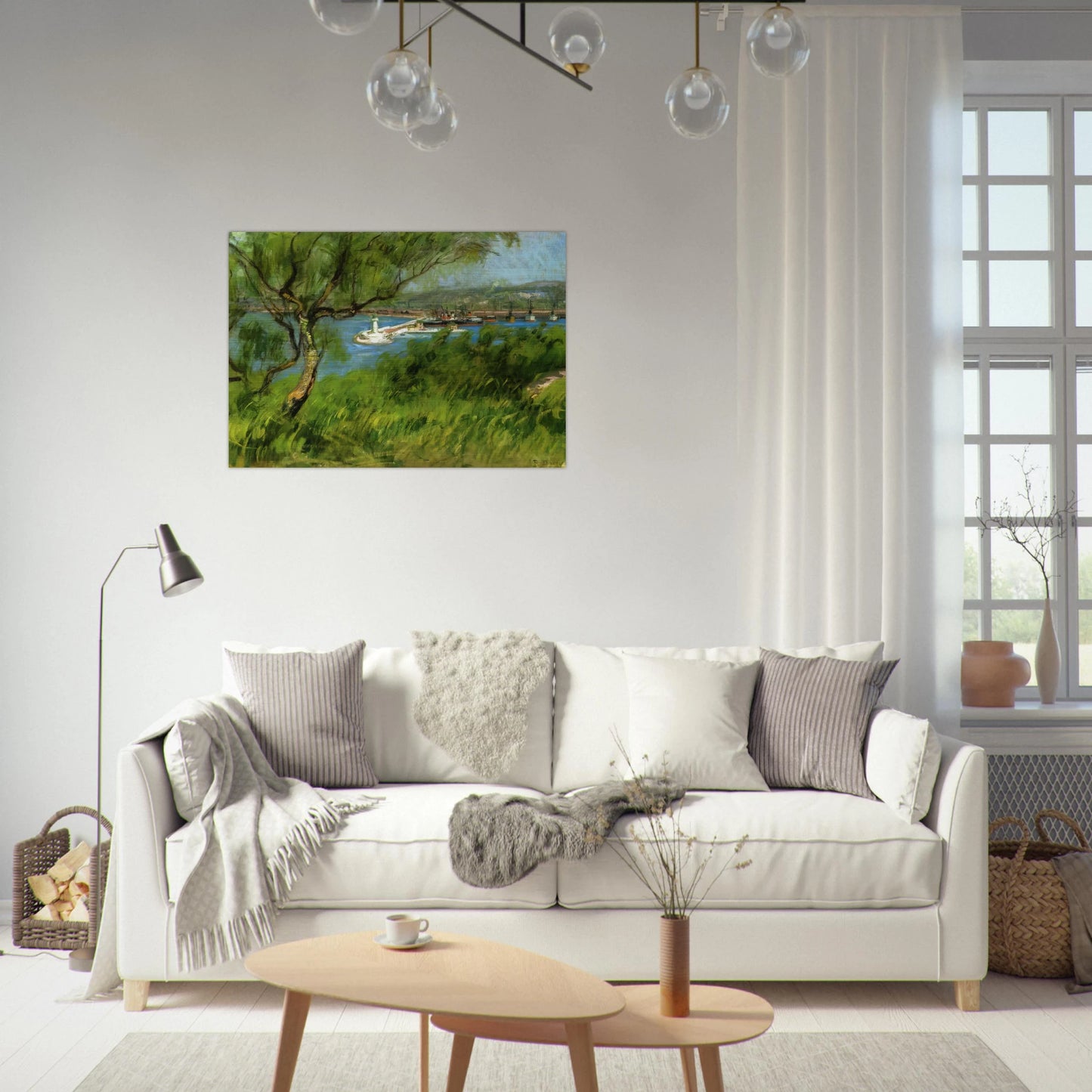 VIEW OF A PORT - Raoul Dufy Brushed Aluminum Print - 70x100 cm / 28x40 inches | Raoul Dufy Aluminum Print | Raoul Dufy Prints