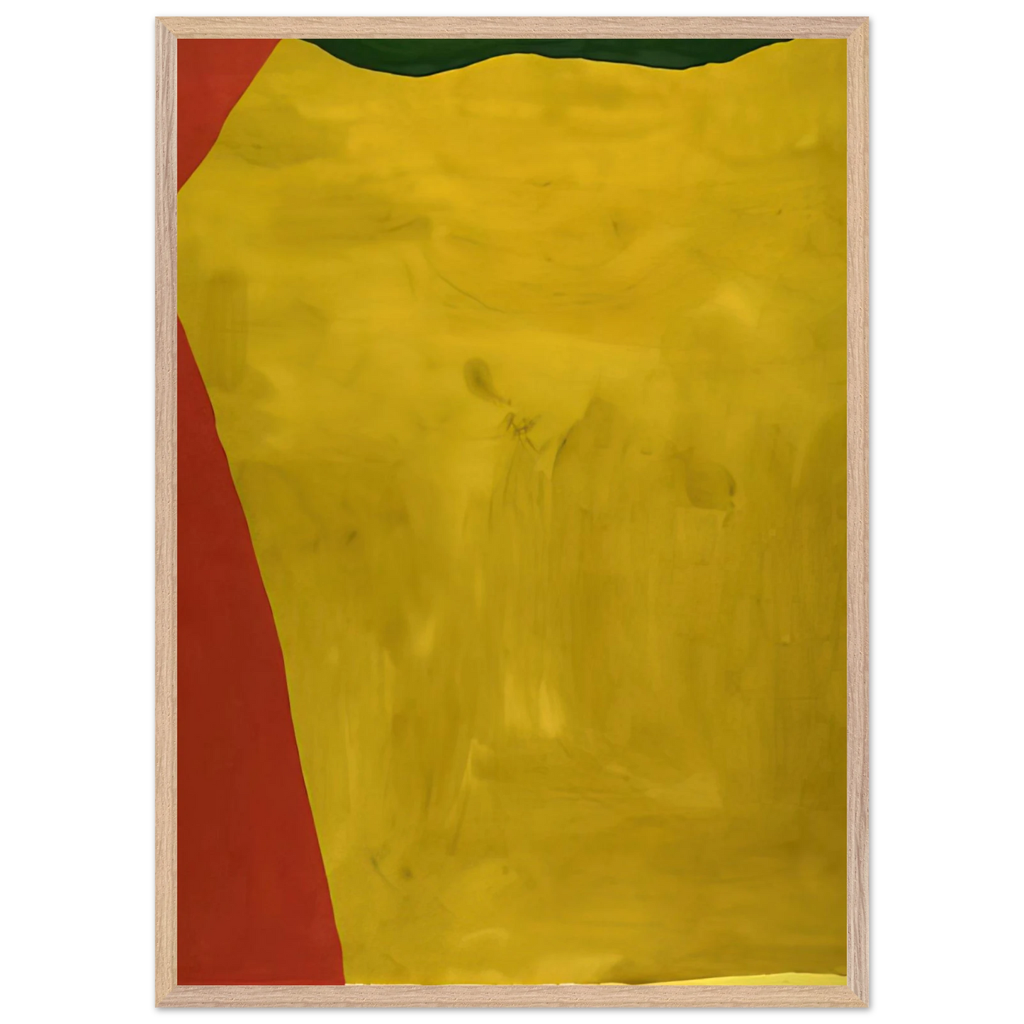 Helen Frankenthaler - Blessing of the Fleet - 1969 Wall art - 20x25 cm / 8x10 inches - Premium Wooden Framed Poster With Fine Art Paper-canvas - White frame