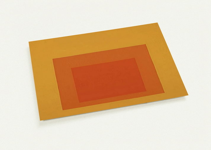 HOMAGE TO THE SQUARE 1967 By Josef Albers Pack of 10 Post Cards | Josef Albers Post Cards | A6 (10.5 x 14.8 cm) - 4.1 x 5.8 inches