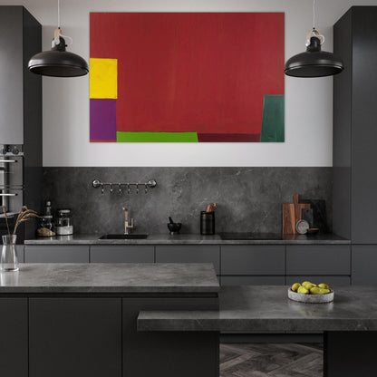 18.6.65 - 1965 - John Hoyland Art Prints - 100x150 cm / 40x60″ inches | John Hoyland Poster | John Hoyland Prints