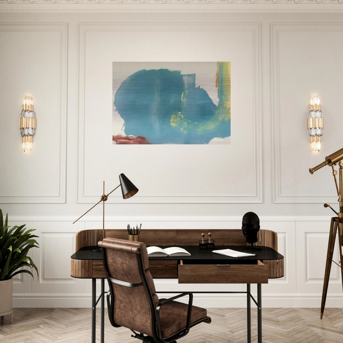 Where Necessary - 1977 - Helen Frankenthaler Brushed Aluminum Print - 70x100 cm / 28x40 inches | Helen Frankenthaler Aluminum Print | Helen Frankenthaler Prints