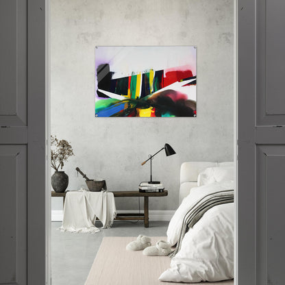 Phenomena Cave of the Prism Winds Year - 1986 - Paul Jenkins Acrylic Print - 70x100 cm / 28x40″ inches