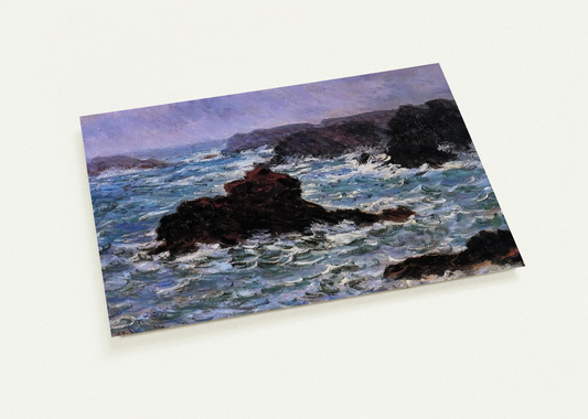 Belle-Ile, Rain Effect By claude monet Pack of 10 Post Cards | claude monet Post Cards | A6 (10.5 x 14.8 cm) - 4.1 x 5.8 inches
