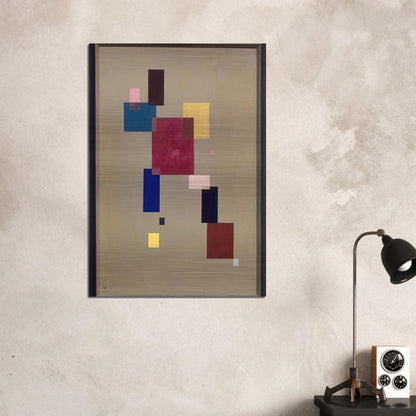 THREE RECTANGLES 1930 - Wassily Kandinsky Brushed Aluminum Print - 70x100 cm / 28x40 inches | Wassily Kandinsky Aluminum Print | Wassily Kandinsky Prints