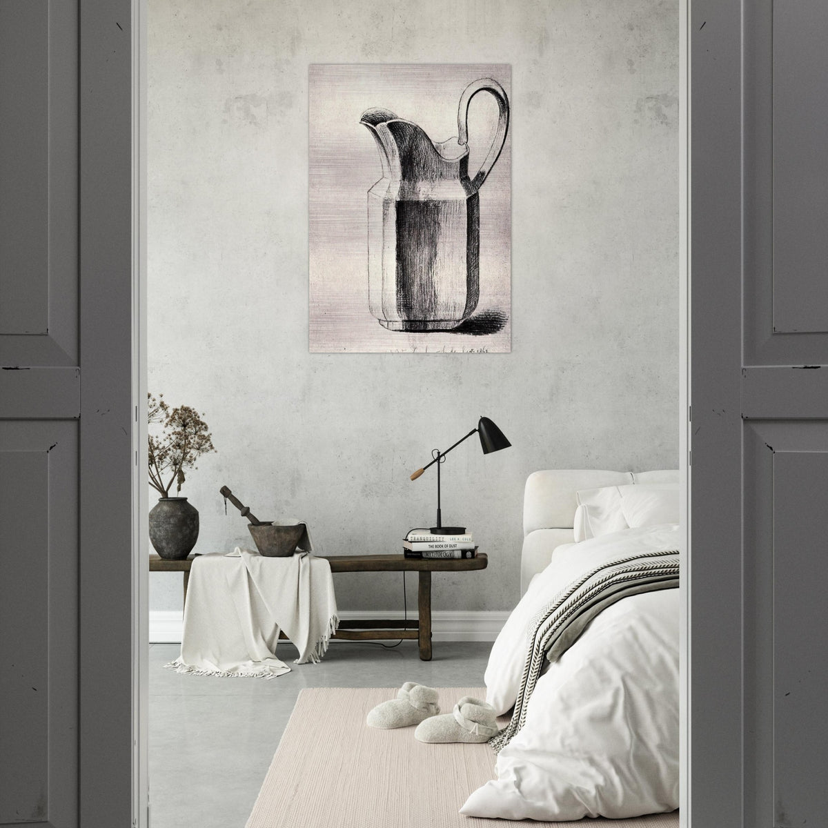 Milk Jug - Vincent van Gogh Brushed Aluminum Print - 70x100 cm / 28x40 inches | Vincent van Gogh Aluminum Print | Vincent van Gogh Prints