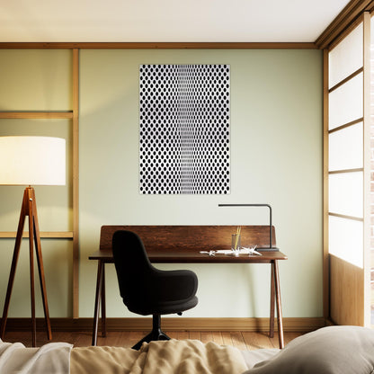 FISSION 1963 - Bridget Riley Brushed Aluminum Print - 70x100 cm / 28x40 inches | Bridget Riley Aluminum Print | Bridget Riley Prints