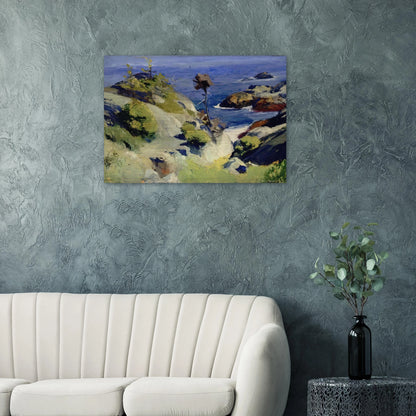 Monhegan Landscape - Edward Hopper Brushed Aluminum Print - 70x100 cm / 28x40 inches | Edward Hopper Aluminum Print | Edward Hopper Prints