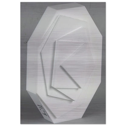 3-8 Eck - Concretism - Max Bill Brushed Aluminum Print - 70x100 cm / 28x40 inches | Max Bill Aluminum Print | Max Bill Prints