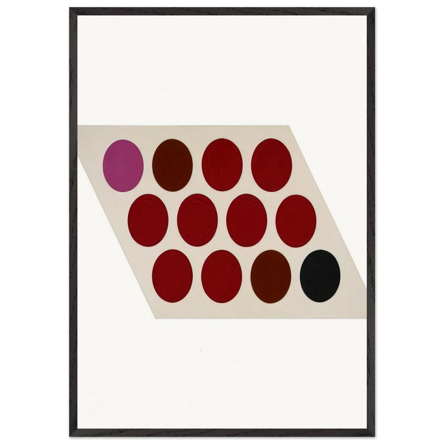 Untitled - 1965 N7 - Thomas Downing 70x100 cm / 28x40 inches Framed Art Print – Black Wooden Frame