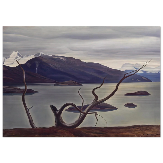 Admiralty Sound, Tierra Del Fuego - Rockwell Kent Brushed Aluminum Print - 70x100 cm / 28x40 inches | Rockwell Kent Aluminum Print | Rockwell Kent Prints
