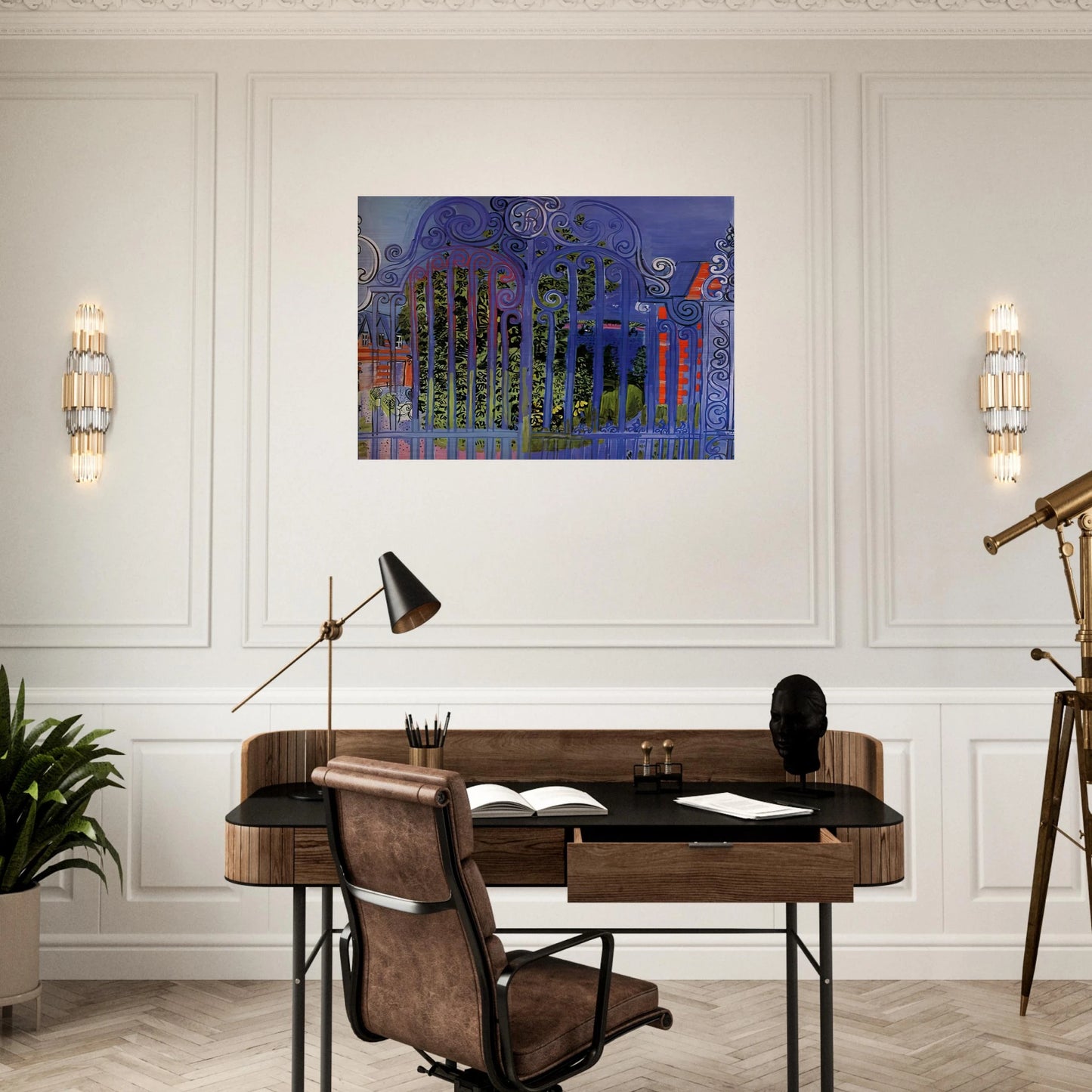 THE GRID 1930 - Raoul Dufy Brushed Aluminum Print - 70x100 cm / 28x40 inches | Raoul Dufy Aluminum Print | Raoul Dufy Prints