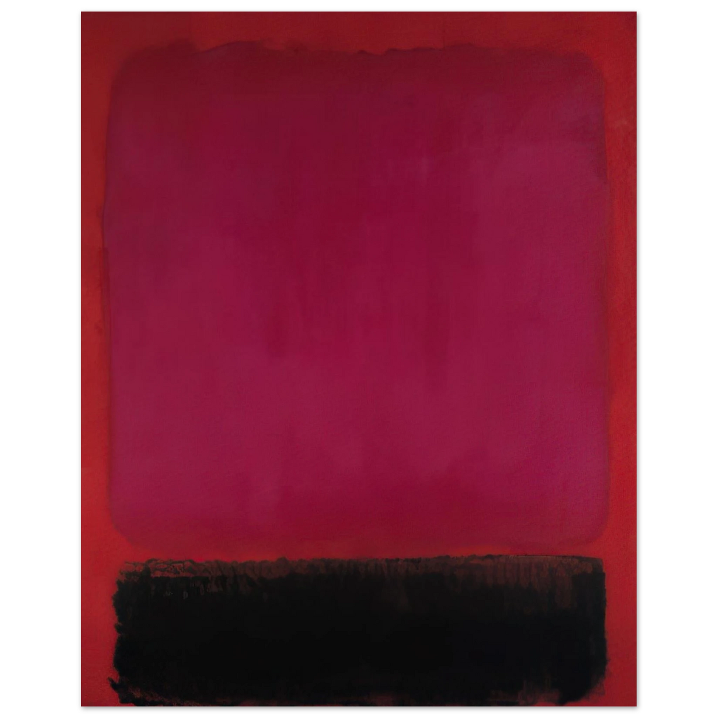 Helen Frankenthaler - Untitled - 1967 Wall art - 40x50 cm / 16x20 inches - Premium Wooden Framed Poster With Fine Art Paper-canvas - Black frame