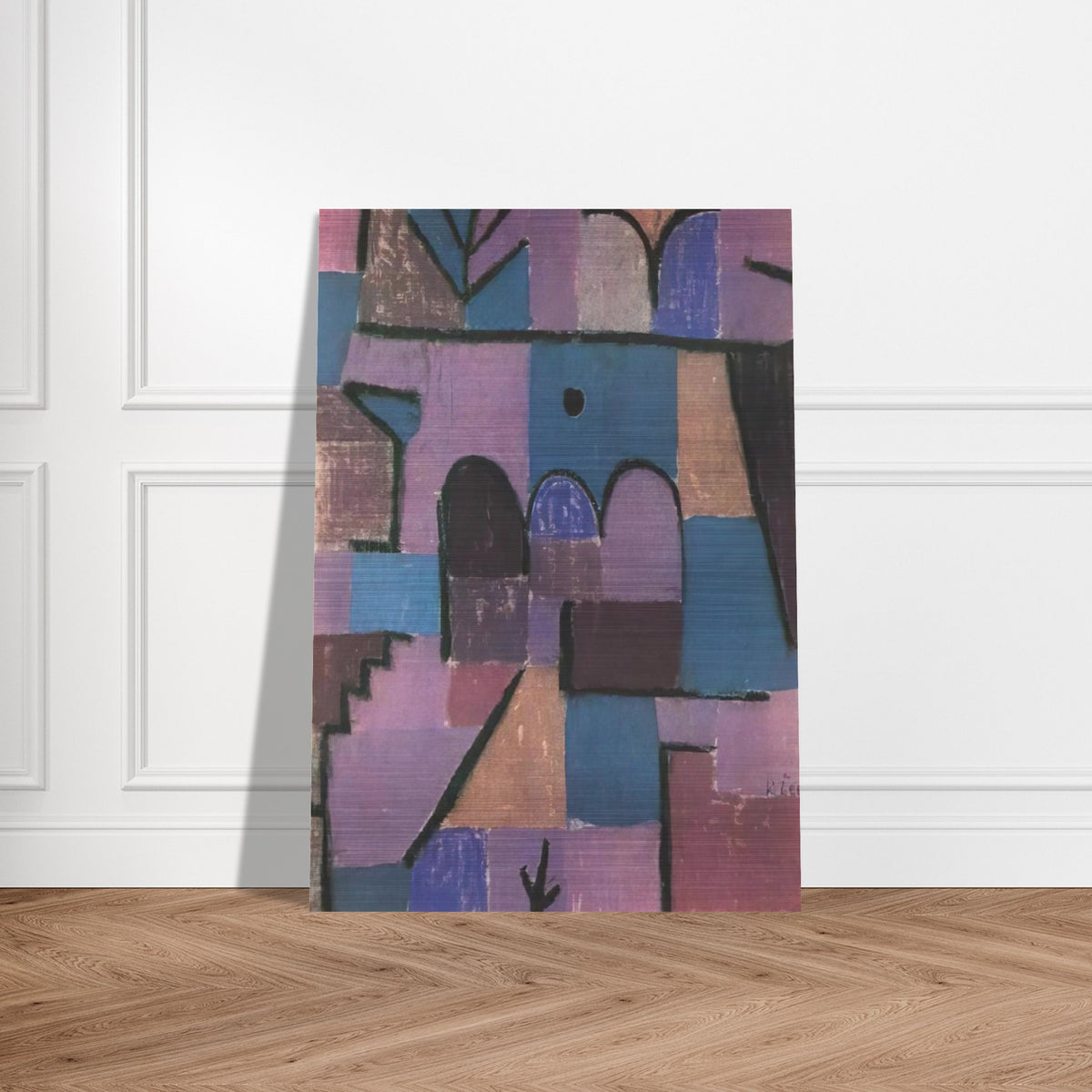 ORIENTAL GARDEN 1939 - Paul Klee Brushed Aluminum Print - 70x100 cm / 28x40 inches | Paul Klee Aluminum Print | Paul Klee Prints