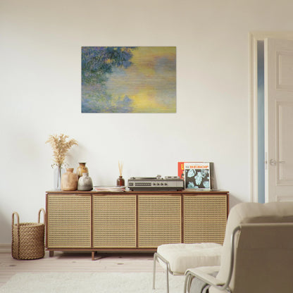 Misty Morning on the Seine, Sunrise - claude monet Brushed Aluminum Print - 70x100 cm / 28x40 inches | claude monet Aluminum Print | claude monet Prints