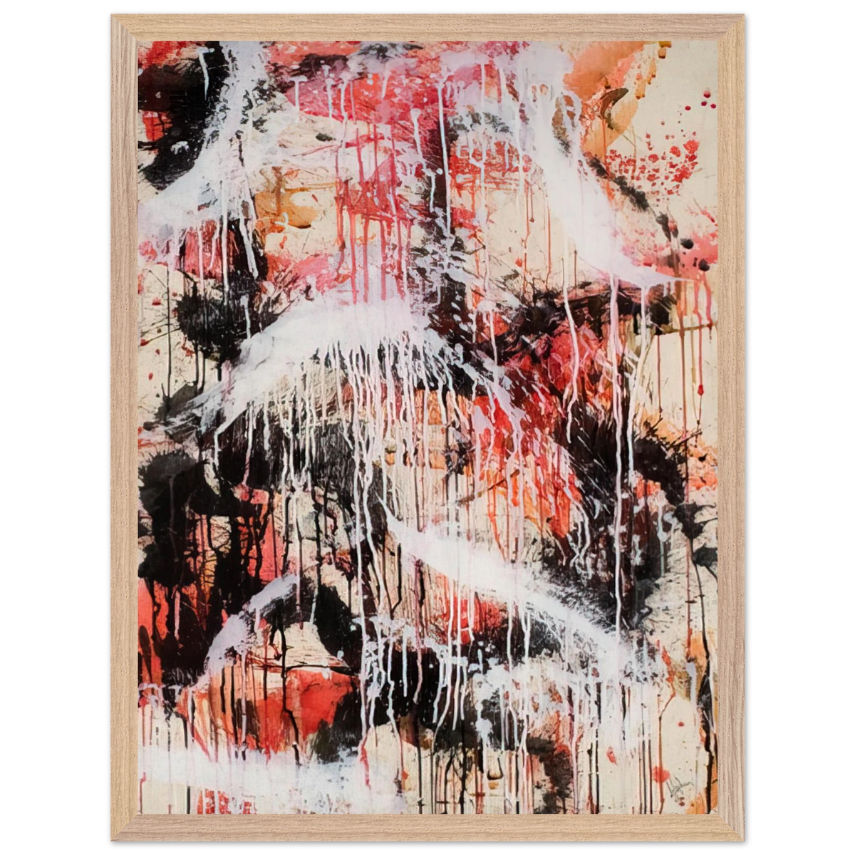 Mark Rothko - Untitled - 1959 Wall Art - 21x29.7 cm / 8x12" - Premium Wooden Framed Poster With Fine Art Paper - White frame