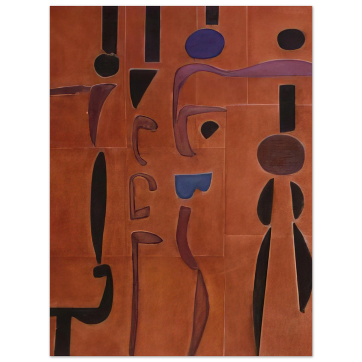 Will Barnet - Terracotta - 2004 United States  75x100 cm / 30x40inches Fine Art Poster