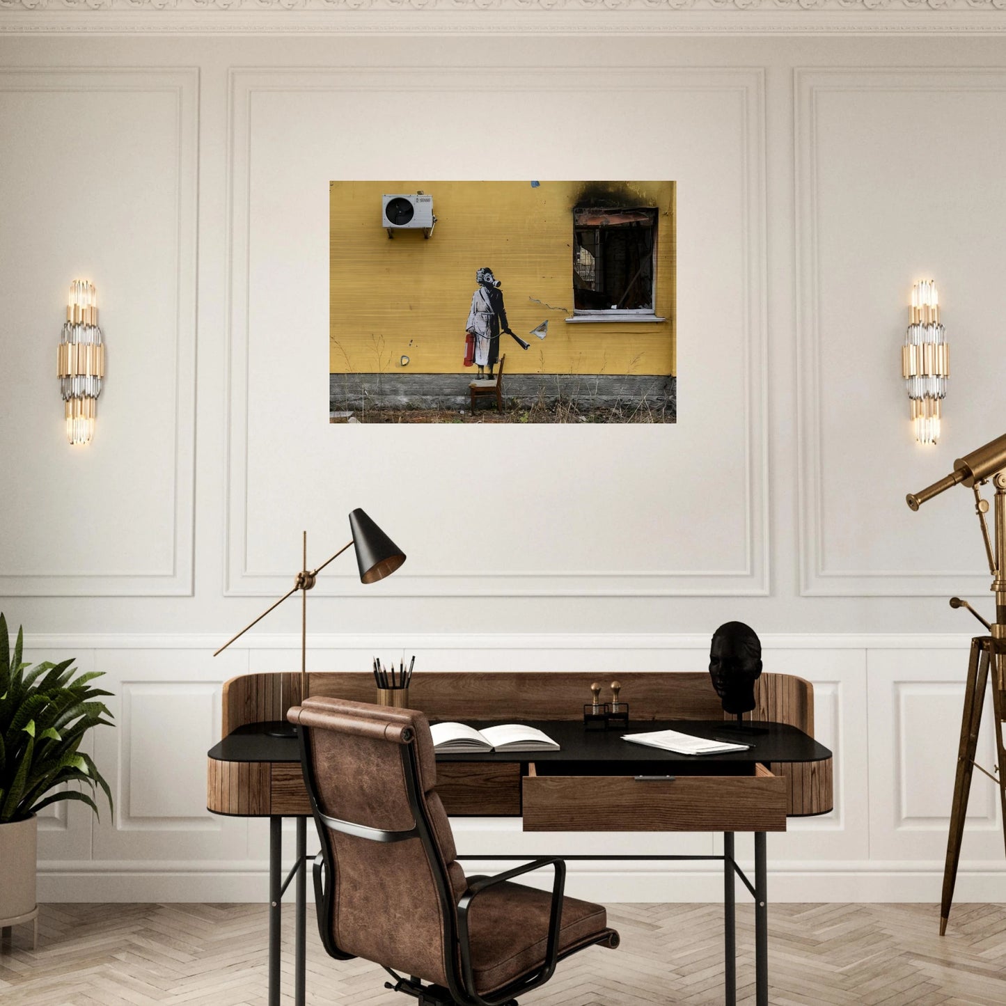 HOSTOMEL PROSKURIVSKA 2 2022 - Banksy Brushed Aluminum Print - 70x100 cm / 28x40 inches | Banksy Aluminum Print | Banksy Prints
