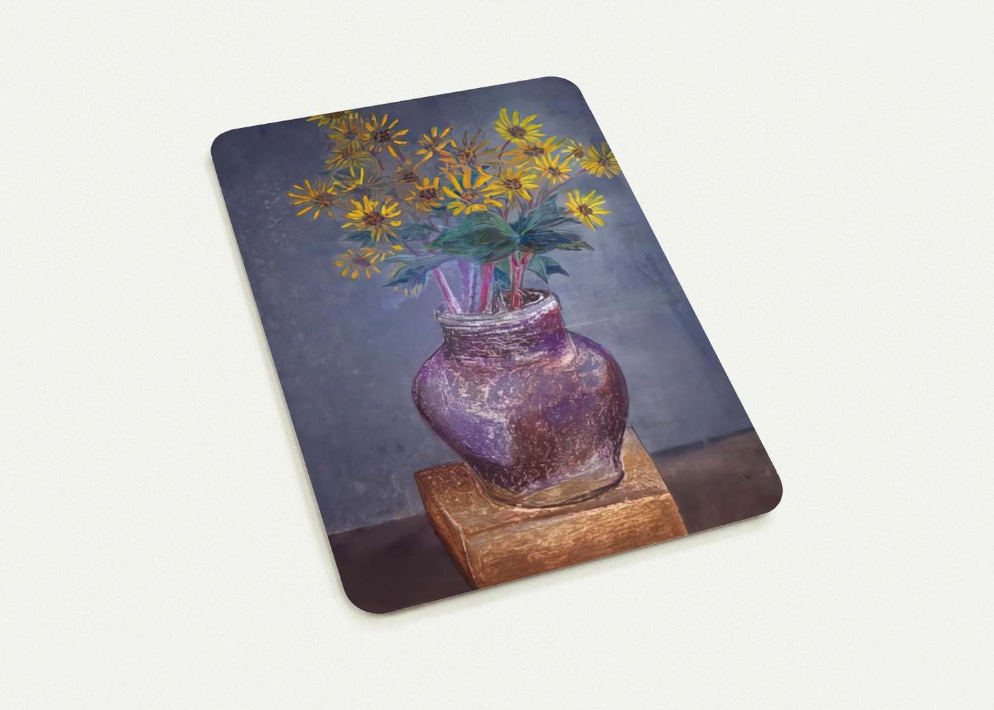 Homemade Painting of a Homemade Bouquet of Sand Dune Daisies in a Homemade Vase - 1982 By Morris Graves Pack of 10 Post Cards | Morris Graves Post Cards | A6 (10.5 x 14.8 cm) - 4.1 x 5.8 inches