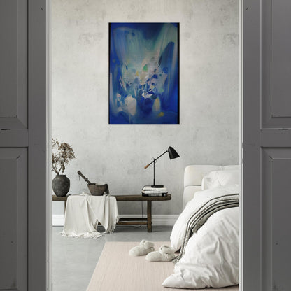 DOMINANT BLEU 1990 - Chu teh Chun Brushed Aluminum Print - 70x100 cm / 28x40 inches | Chu teh Chun Aluminum Print | Chu teh Chun Prints