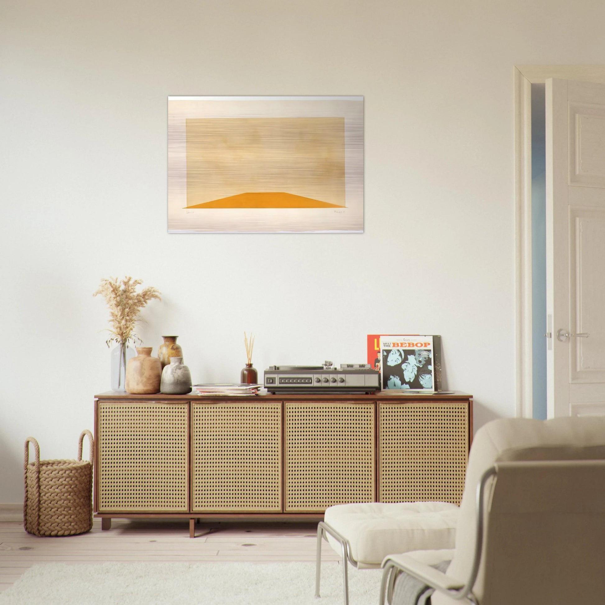Déka 27 - 1987 - John Cage Brushed Aluminum Print - 70x100 cm / 28x40 inches | John Cage Aluminum Print | John Cage Prints