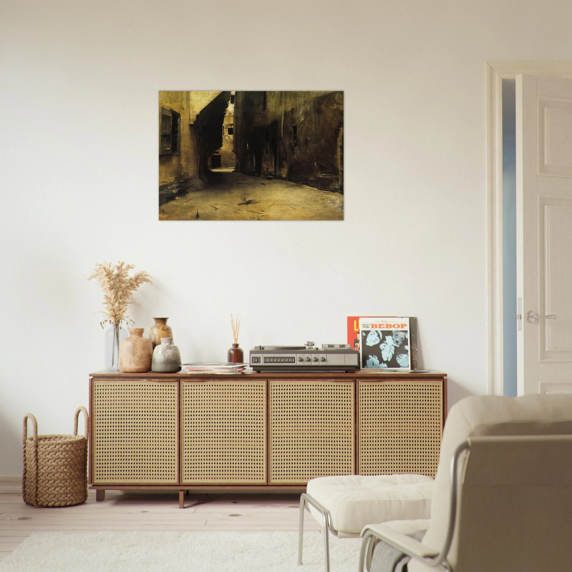 A Street in Venice - John Singer Sargent Brushed Aluminum Print - 70x100 cm / 28x40 inches | John Singer Sargent Aluminum Print | John Singer Sargent Prints