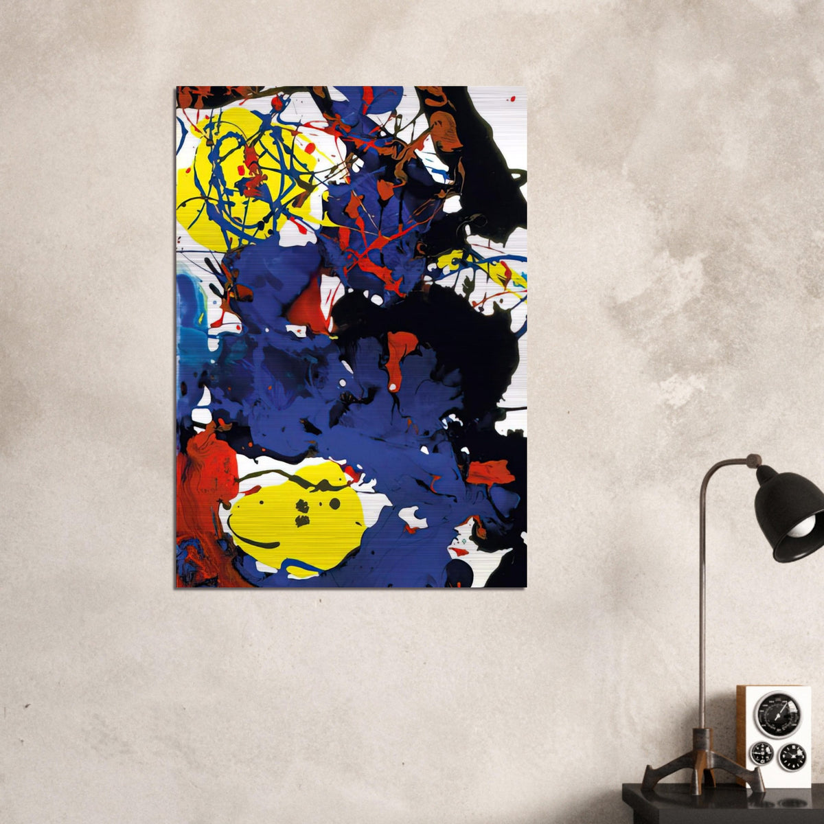 Untitled  SFP94-131  SFF 1801  - Sam Francis Brushed Aluminum Print - 70x100 cm / 28x40 inches | Sam Francis Aluminum Print | Sam Francis Prints