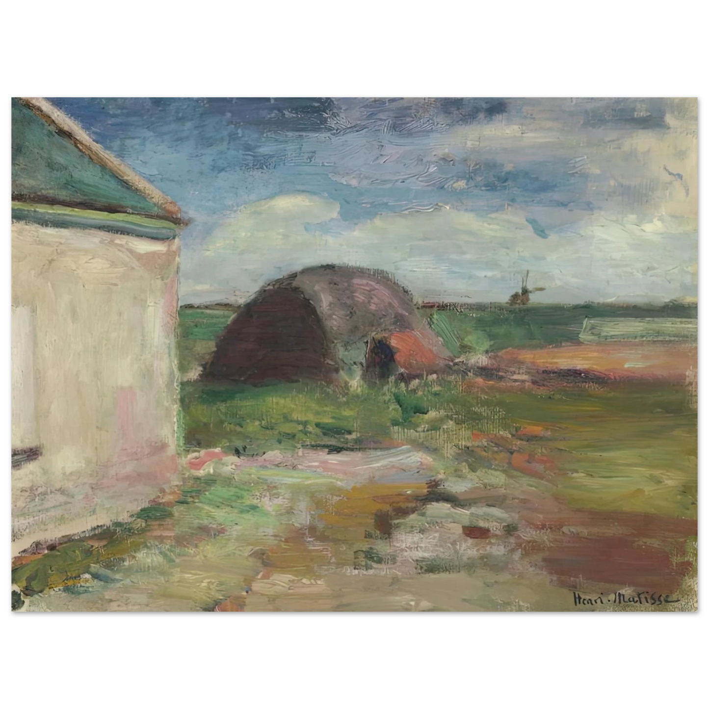 Henri Matisse - PAYSAGE DE BRETAGNE 1896  75x100 cm / 30x40inches Fine Art Poster