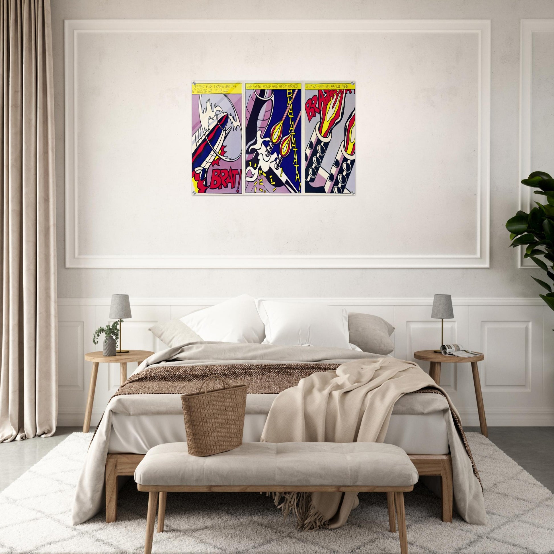 AS I OPENED FIRE 1964 - Roy Lichtenstein Acrylic Print - 70x100 cm / 28x40″ inches | Roy Lichtenstein Wall Art | Roy Lichtenstein Prints