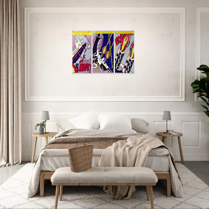 AS I OPENED FIRE 1964 - Roy Lichtenstein Acrylic Print - 70x100 cm / 28x40″ inches | Roy Lichtenstein Wall Art | Roy Lichtenstein Prints