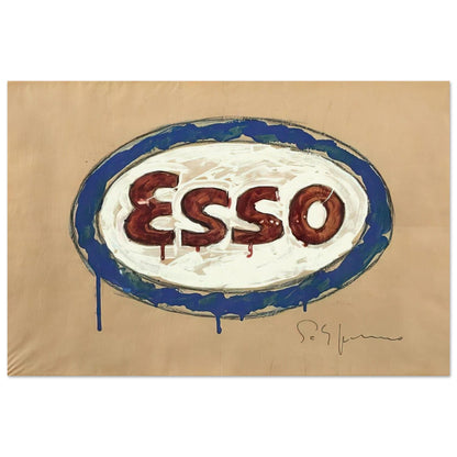 Esso - Pop Art - Mario Schifano Art Prints - 100x150 cm / 40x60″ inches | Mario Schifano Poster | Mario Schifano Prints