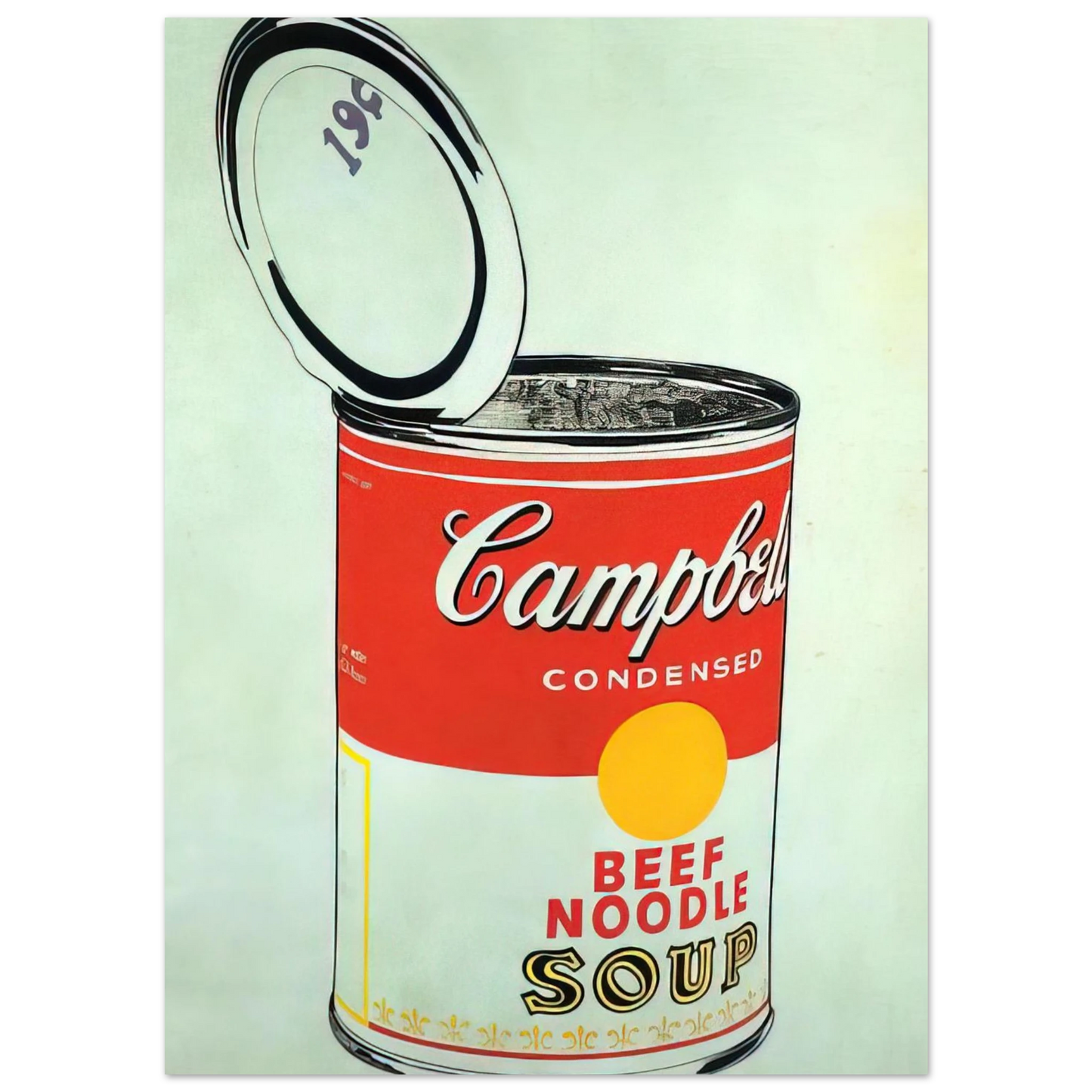 Andy Warhol - Big Campbell's Soup Can 19c  Beef Noodle  Fine Art Poster