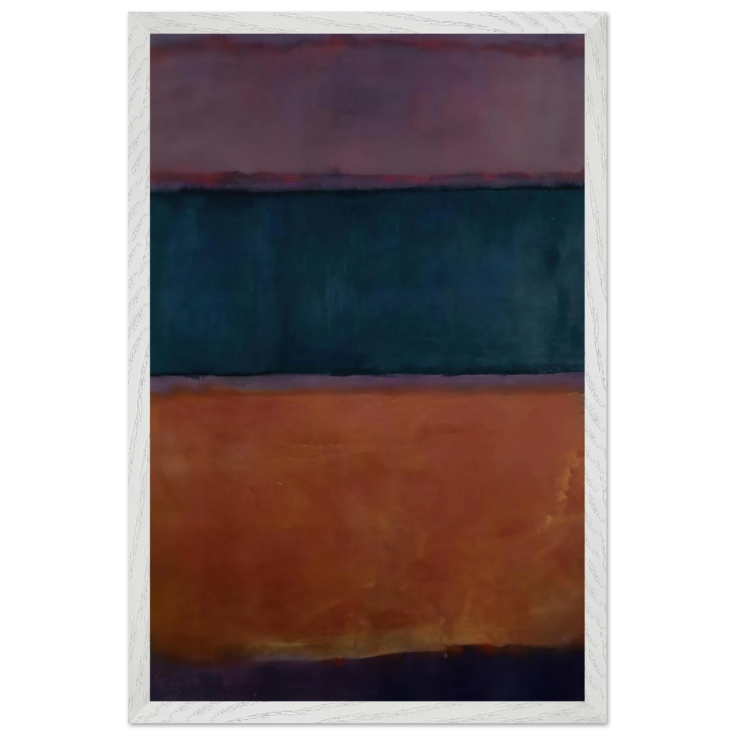 Helen Frankenthaler - Untitled - 1963 Wall art - 60x80 cm / 24x32 inches - Premium Wooden Framed Poster With Fine Art Paper-canvas - White frame