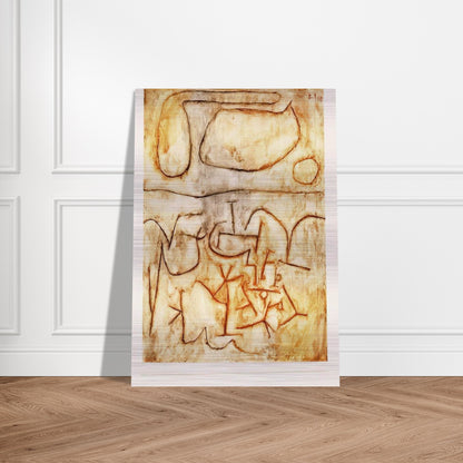 HISTORIC GROUND 1939 - Paul Klee Brushed Aluminum Print - 70x100 cm / 28x40 inches | Paul Klee Aluminum Print | Paul Klee Prints
