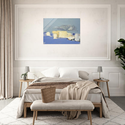 Paysage méditerranéen - Art Informel - Nicolas de Stael Acrylic Print - 70x100 cm / 28x40″ inches