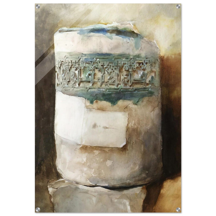 Persian Artifact with Faience Decoration - John Singer Sargent Acrylic Print - 70x100 cm / 28x40″ inches | John Singer Sargent Wall Art | John Singer Sargent Prints