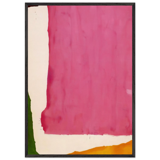 Mauve District - 1966 - Helen Frankenthaler 70x100 cm / 28x40 inches Framed Art Print – Black Wooden Frame