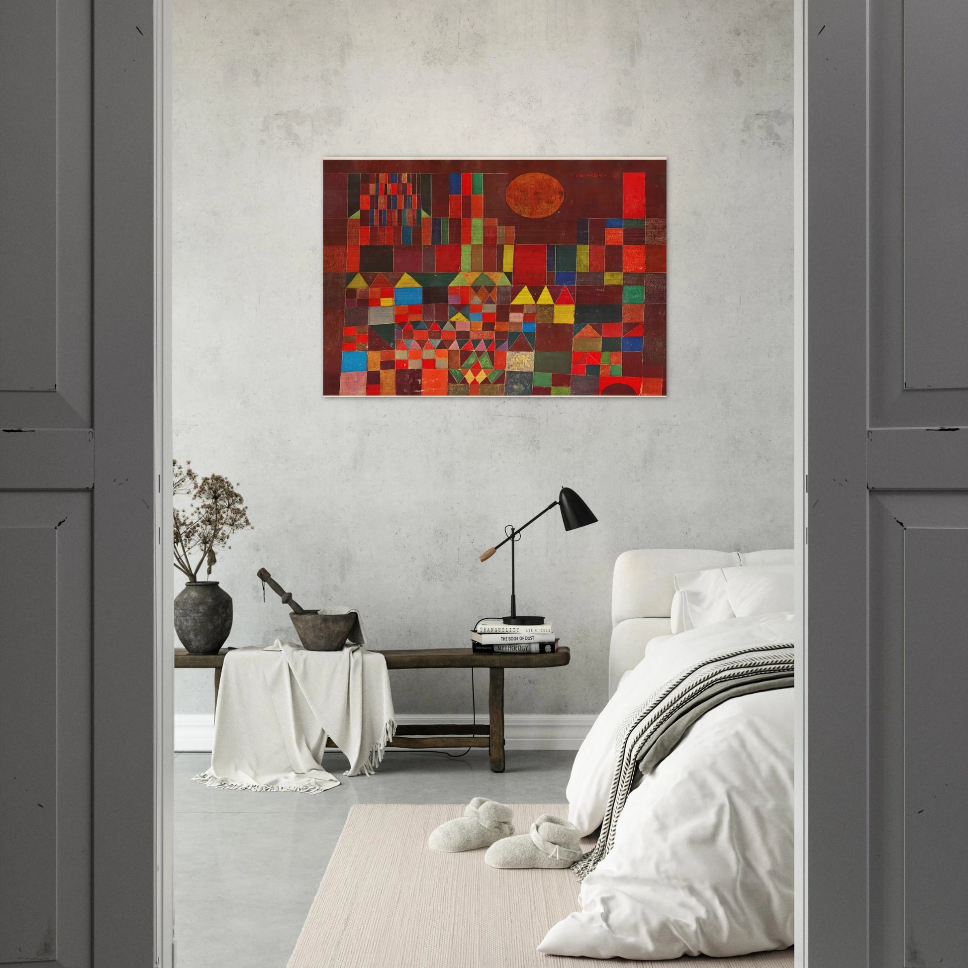 CASTLE AND SUN 1928 - Paul Klee Brushed Aluminum Print - 70x100 cm / 28x40 inches | Paul Klee Aluminum Print | Paul Klee Prints