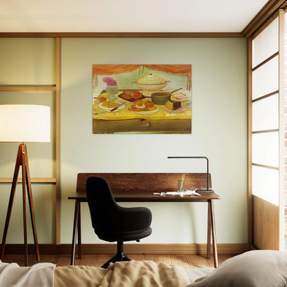 STILL LIFE - Fernando Botero Brushed Aluminum Print - 70x100 cm / 28x40 inches | Fernando Botero Aluminum Print | Fernando Botero Prints
