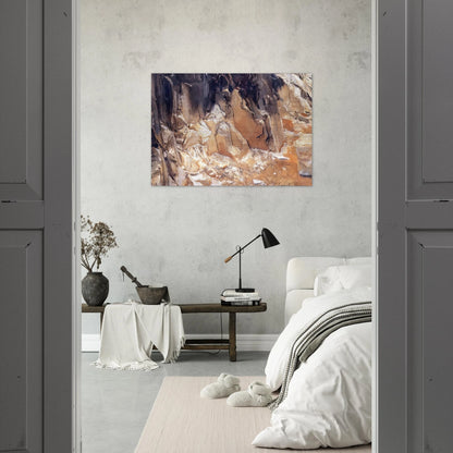 Marble Quarries at Carrara - John Singer Sargent Brushed Aluminum Print - 70x100 cm / 28x40 inches | John Singer Sargent Aluminum Print | John Singer Sargent Prints