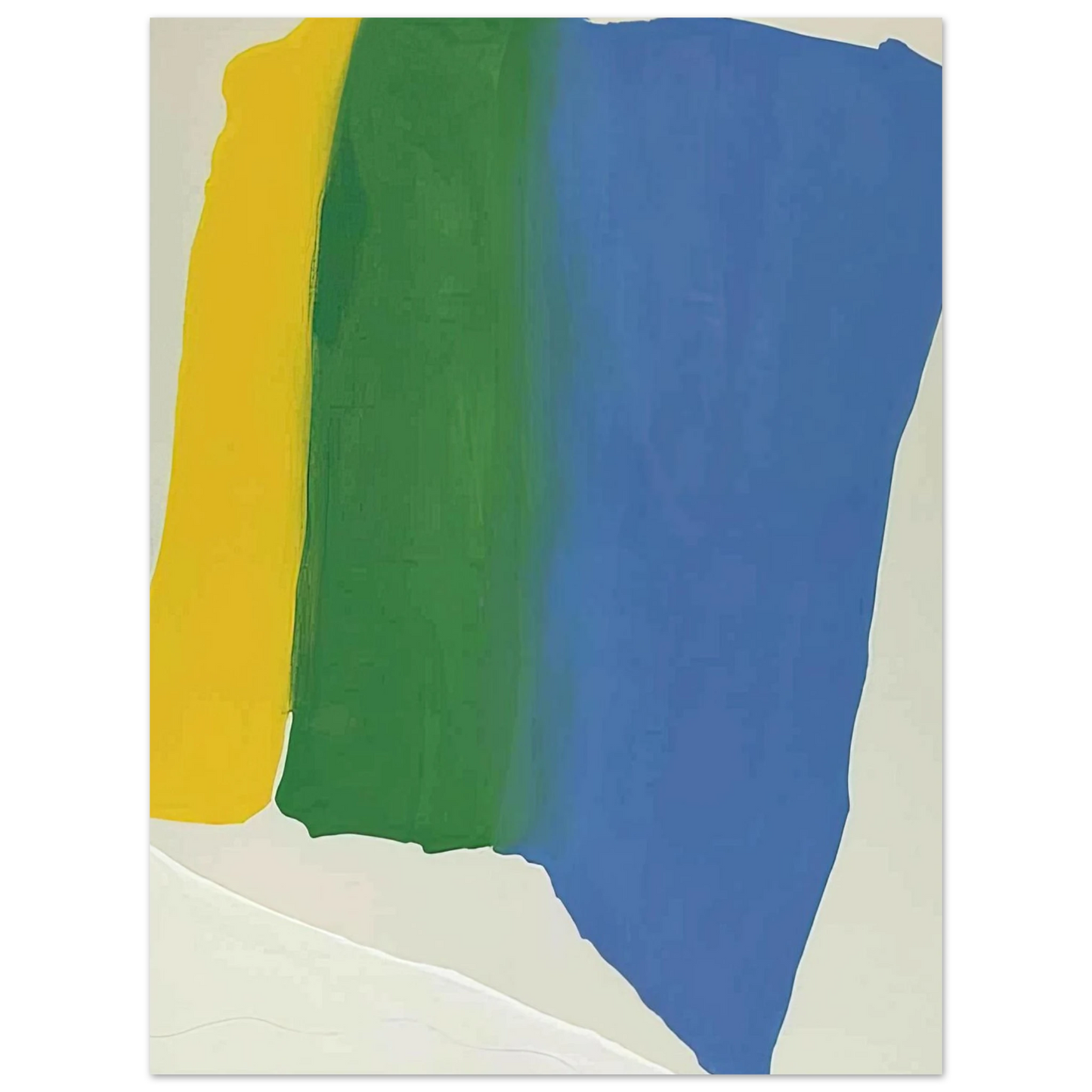 Helen Frankenthaler - Summer Insignia - 1969 Wall art - A1 (59.4 x 84.1  cm) - Premium Wooden Framed Poster With Fine Art Paper-canvas - Black frame