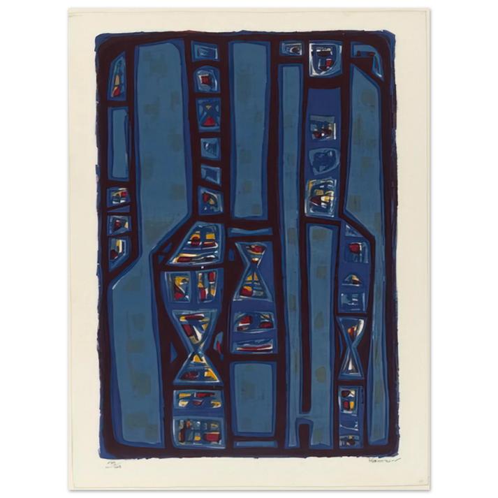 Alfred Manessier - Litanies - 1952  75x100 cm / 30x40inches Fine Art Poster