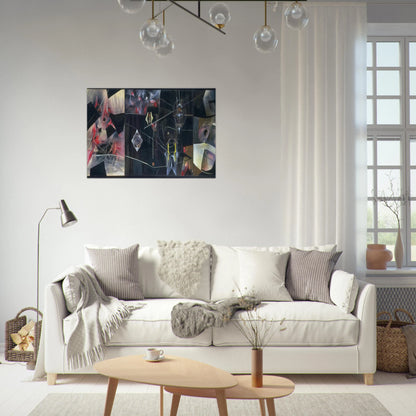 BLACK VIRTUE 1943 - Roberto Matta Brushed Aluminum Print - 70x100 cm / 28x40 inches | Roberto Matta Aluminum Print | Roberto Matta Prints