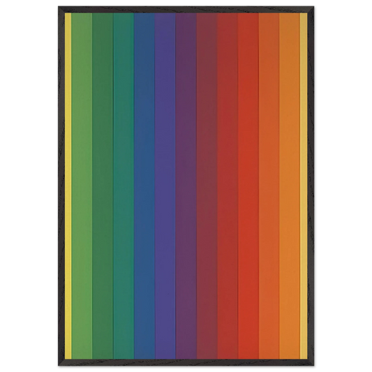 Spectrum IV - Ellsworth Kelly 70x100 cm / 28x40 inches Framed Art Print – Black Wooden Frame