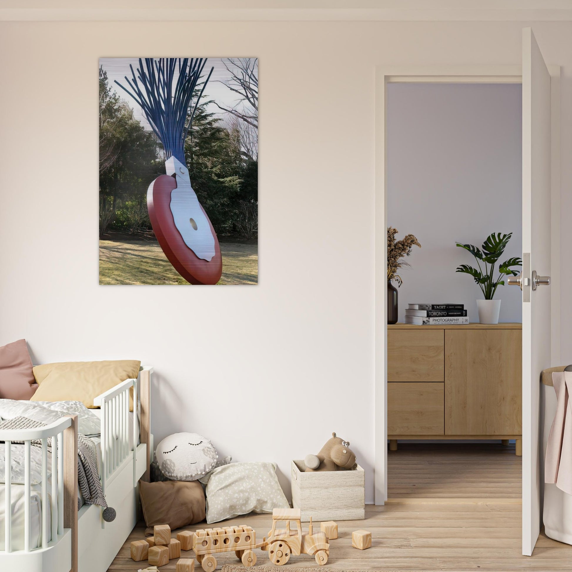 TYPEWRITER ERASER SCALE X COLLABORATION WITH VAN BRUGGEN 1999 - Claes Oldenburg Brushed Aluminum Print - 70x100 cm / 28x40 inches | Claes Oldenburg Aluminum Print | Claes Oldenburg Prints