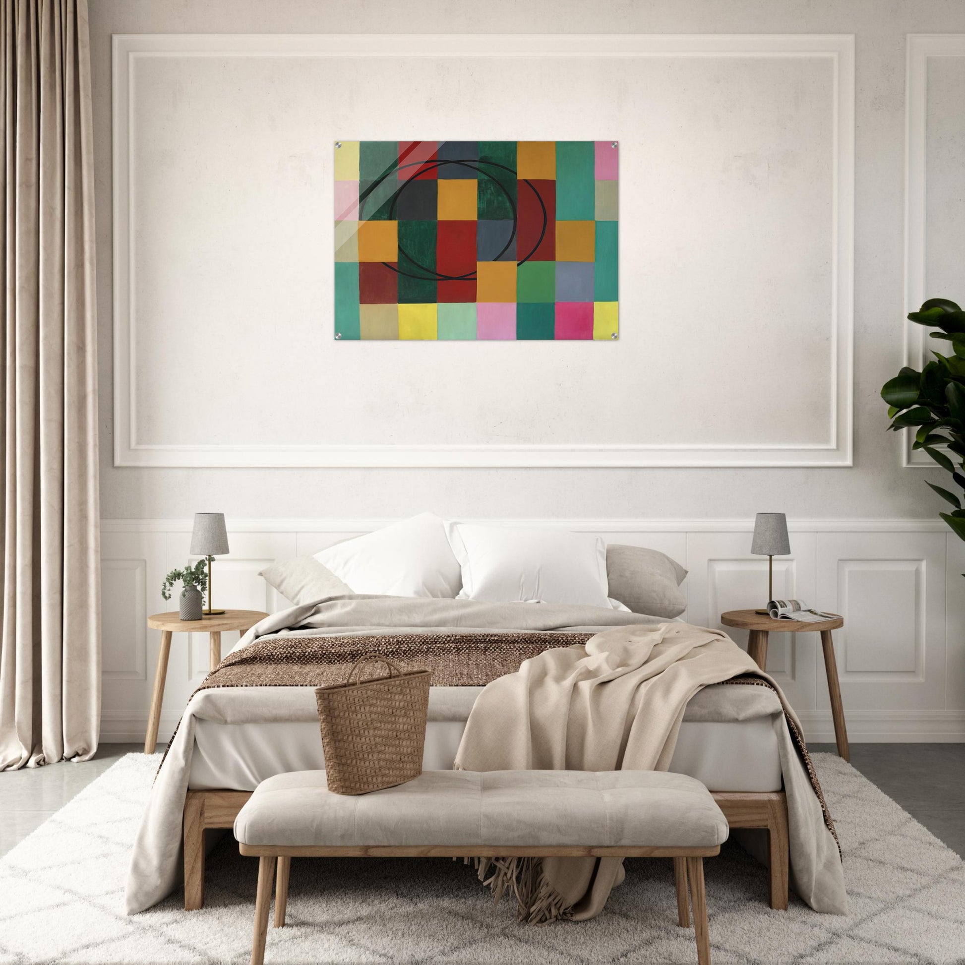 Die Fremden Kreise - 1963 - Johannes Itten Acrylic Print - 70x100 cm / 28x40″ inches