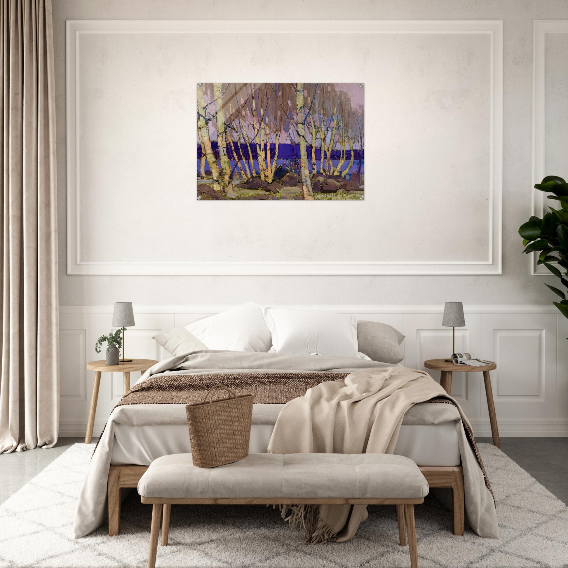 EVENING CANOE LAKE 1916 - Tom Thomson Acrylic Print - 70x100 cm / 28x40″ inches