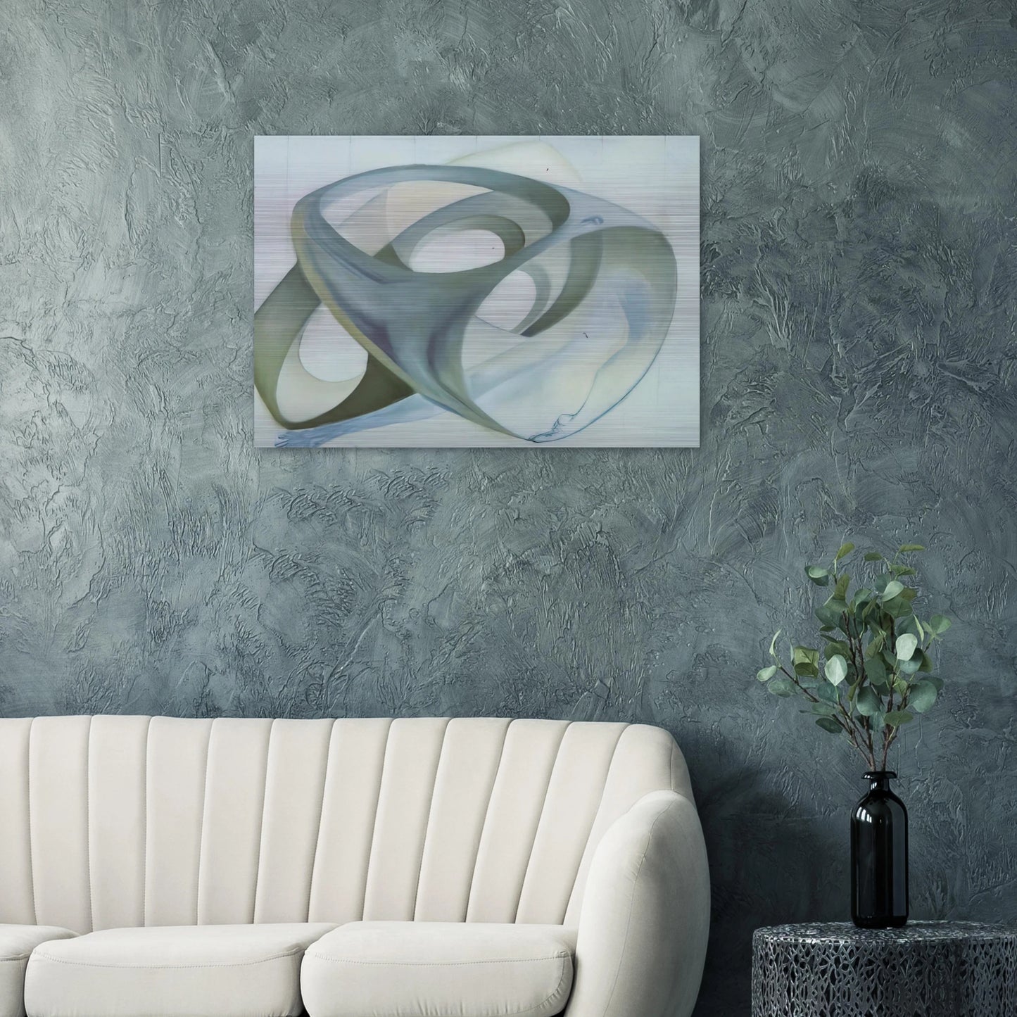 TOPOLOGICAL CONTORTION OF A FEMALE FIGURE - Salvador Dali Brushed Aluminum Print - 70x100 cm / 28x40 inches | Salvador Dali Aluminum Print | Salvador Dali Prints