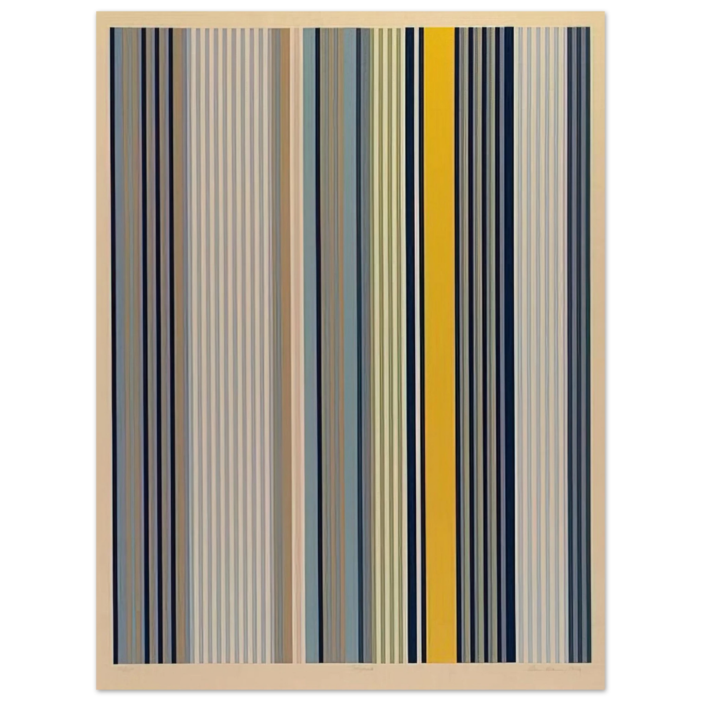 Gene Davis - Signal - 1973  75x100 cm / 30x40inches Fine Art Poster