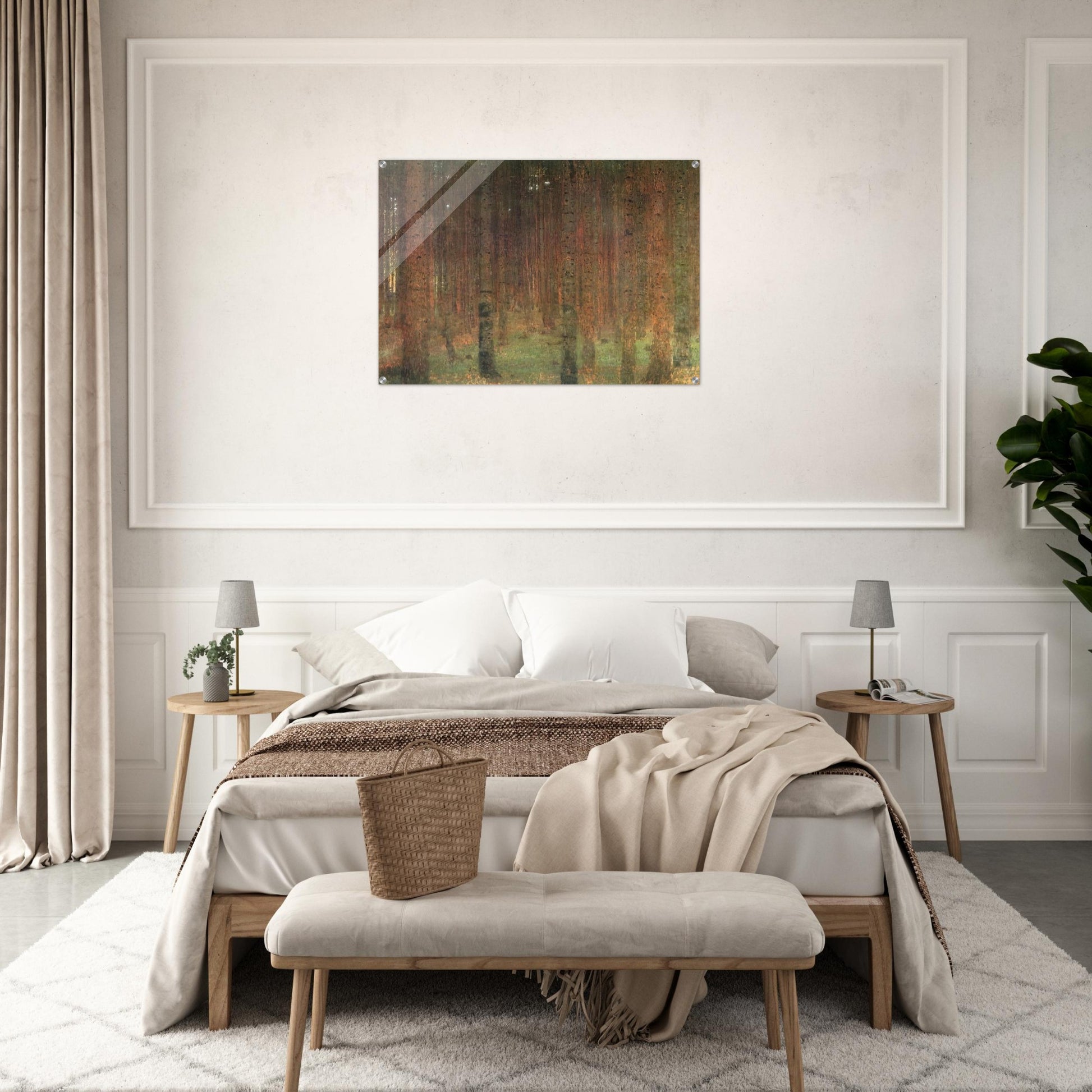 PINE FOREST II - Gustav Klimt Acrylic Print - 70x100 cm / 28x40″ inches